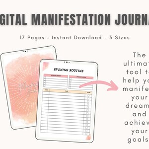 Digital Manifestation Journal, GoodNotes Planner, Law of Attraction Workbook, iPad Planner, Notability Planner, Manifesting Digital PDF
