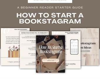 How to Start a Bookstagram | Beginner Reader Starter Guide (PDF) | Instagram for Book Lovers