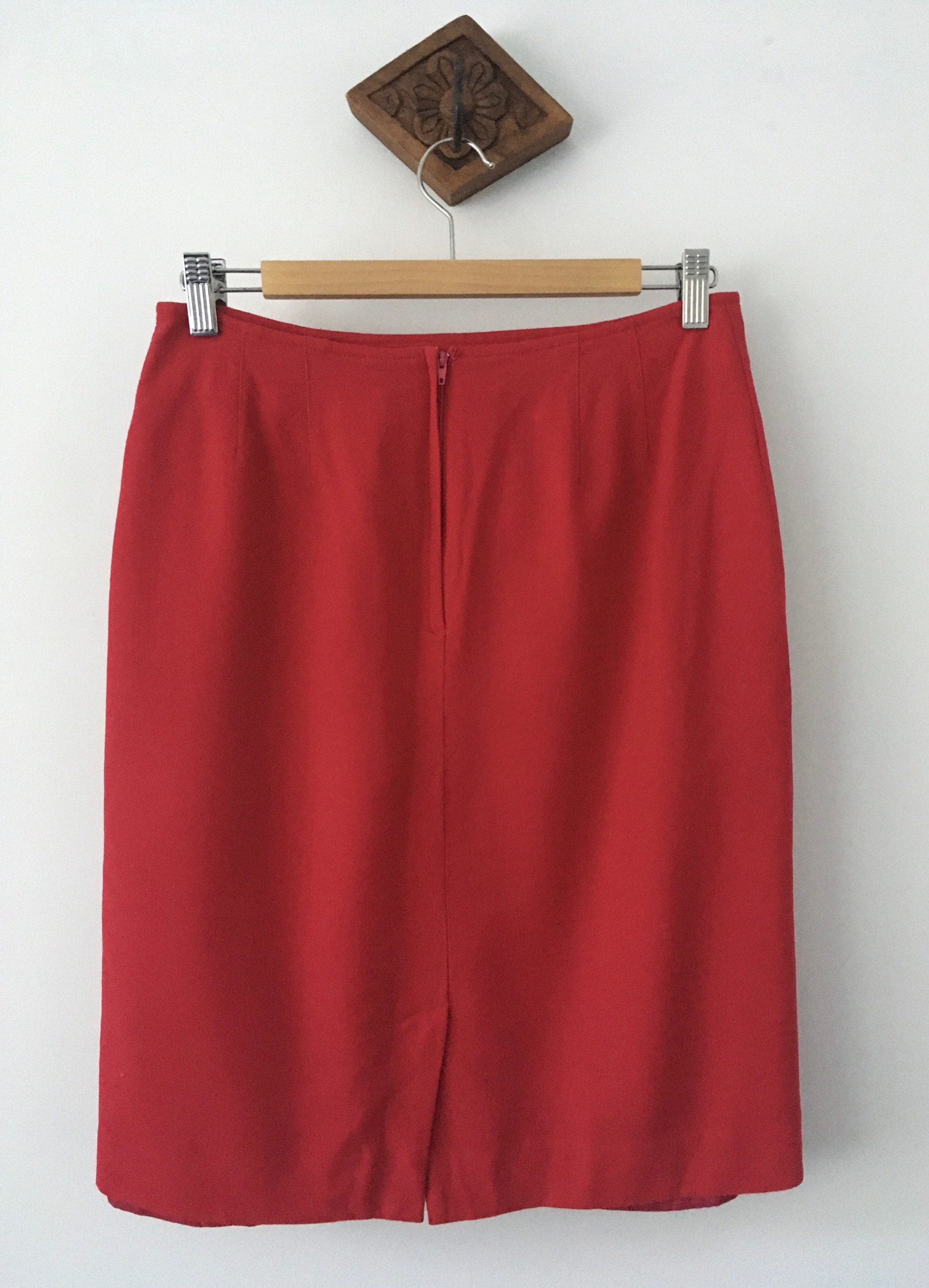 Womens Vintage Hot Pink Pencil Skirt by Perri Cuttten - Etsy Australia