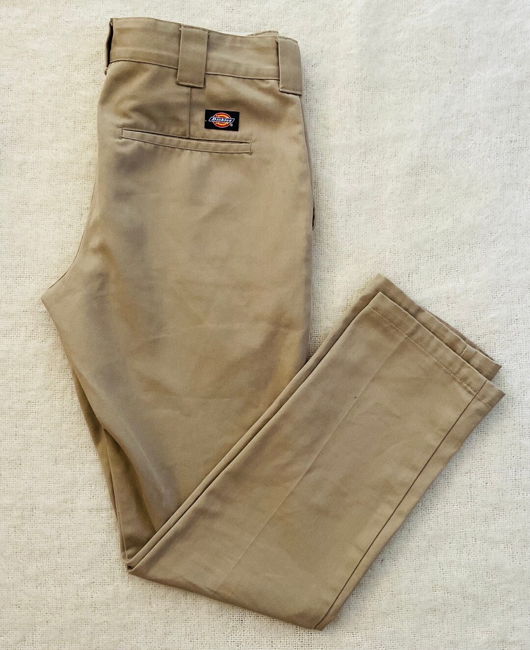 Dickies Men's Vintage Skater/work Wear Beige Pants