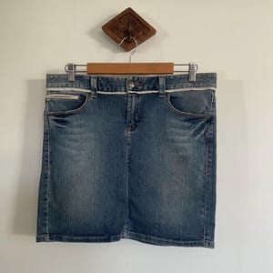 Y2K Vintage Tommy Hilfiger Blue Denim Mini Skirt
