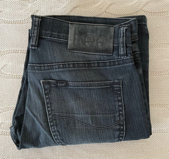 Vintage Lee Denim Women's Jeans in Distressed Bla… - image 6