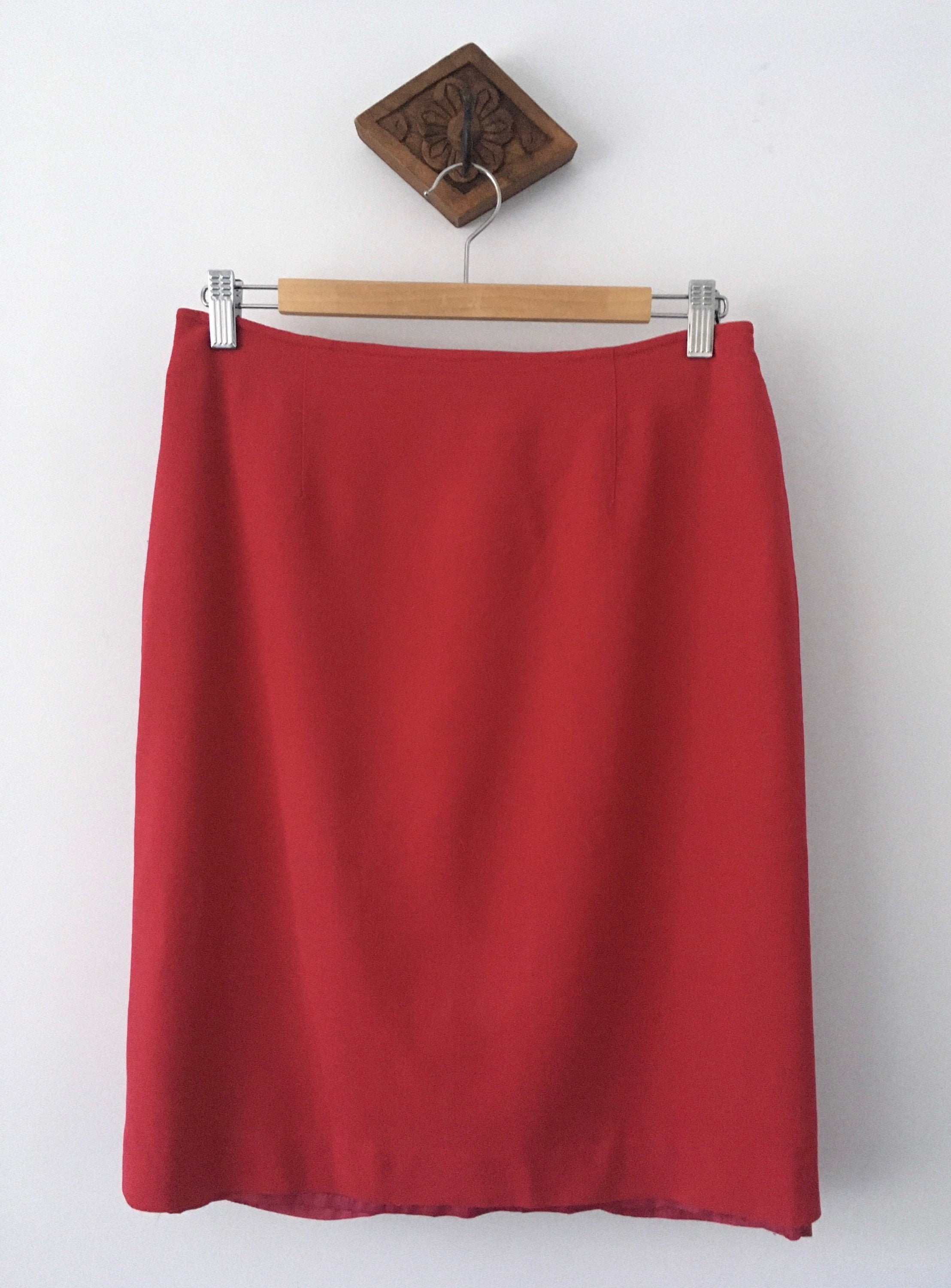 Womens Vintage Hot Pink Pencil Skirt by Perri Cuttten - Etsy Australia