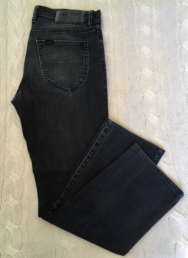 Vintage Lee Denim Women's Jeans in Faded Black/ Womens - Etsy Canada