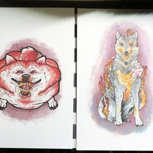 Horror Shiba prints