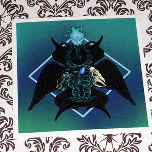 Baphomet-seraphim 4x4 metallic print 画像 2