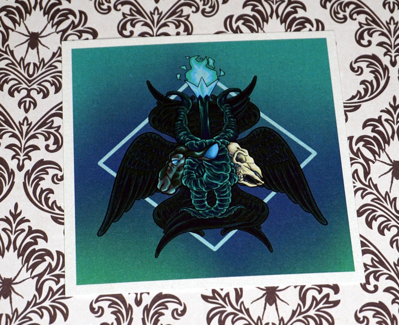 Baphomet-seraphim 4x4 metallic print 画像 2