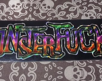 MonsterF'er prismatic bumper sticker