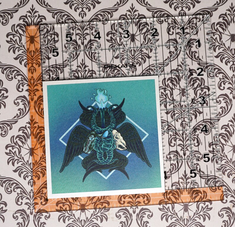 Baphomet-seraphim 4x4 metallic print 画像 4
