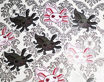 Axolotl vinyl stickers