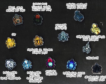 Acrylic arachnid pins-Tarantulas, scorpions, vinegaroon, whipspider