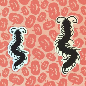 Holographic centipede stickers- 2 sizes!