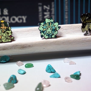 Astaroth, Buer and Malaphas hard enamel pins