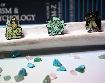 Astaroth, Buer and Malaphas hard enamel pins