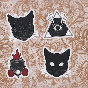 Occult and magic symbols vinyl sticker pack