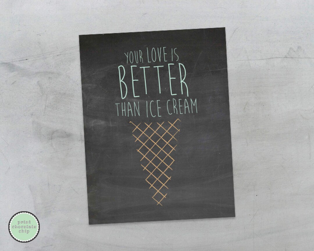 Sarah Mclachlan your Love is Better Than Ice Cream Etsy