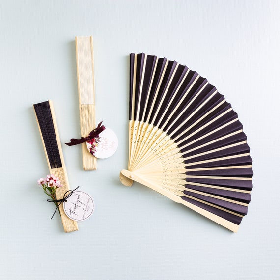 wooden fans for wedding favors