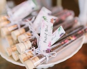 Custom Wedding Favor Bonbonniere - Test Tube with Loose Leaf Tea