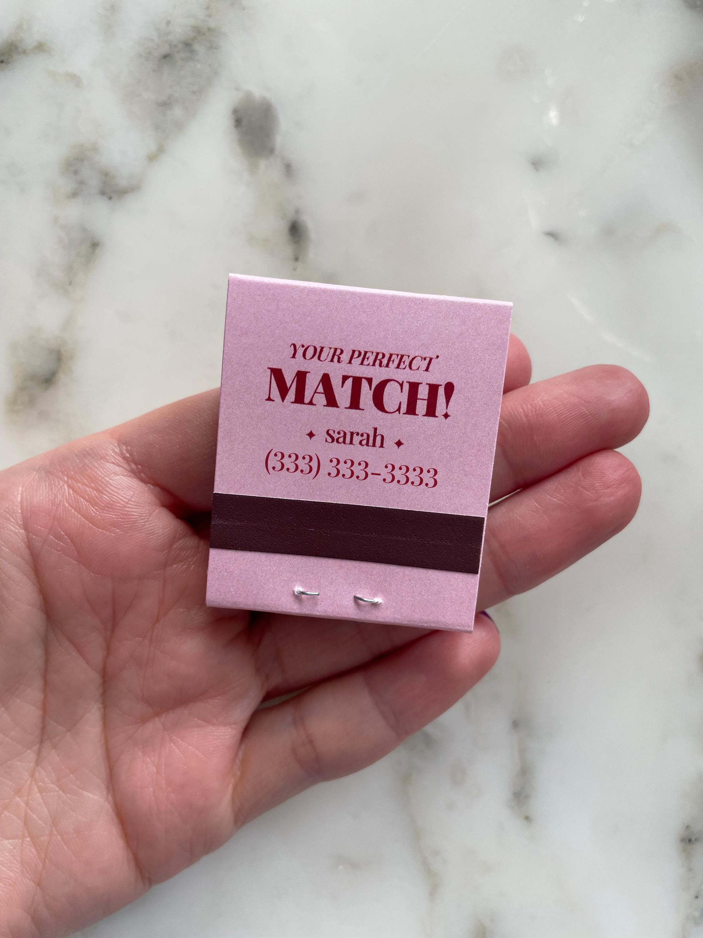 Custom Single Girl Matchbook Template (digital File) - Etsy