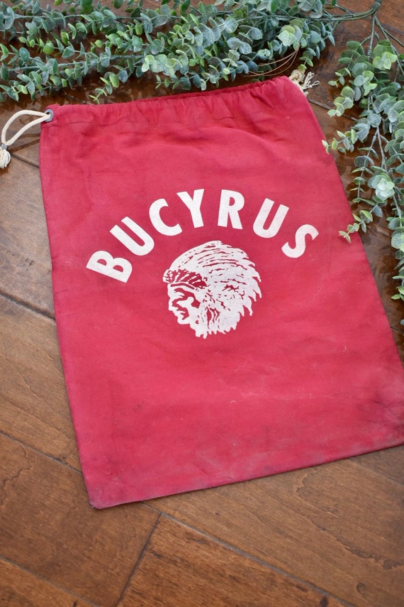 Vintage Chief Native American Bucyrus Drawstring … - image 2