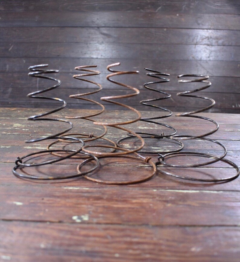 Vintage Metal Springs Bed Springs Craft Art Supply Garden Etsy