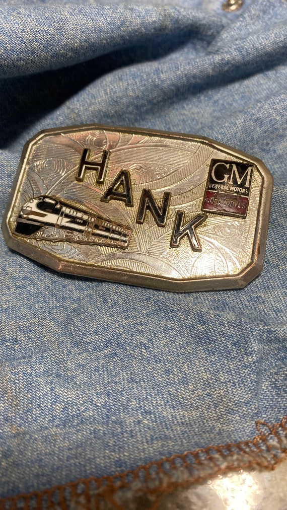 Vintage Hank Belt Buckle, General Motors Diesel L… - image 3