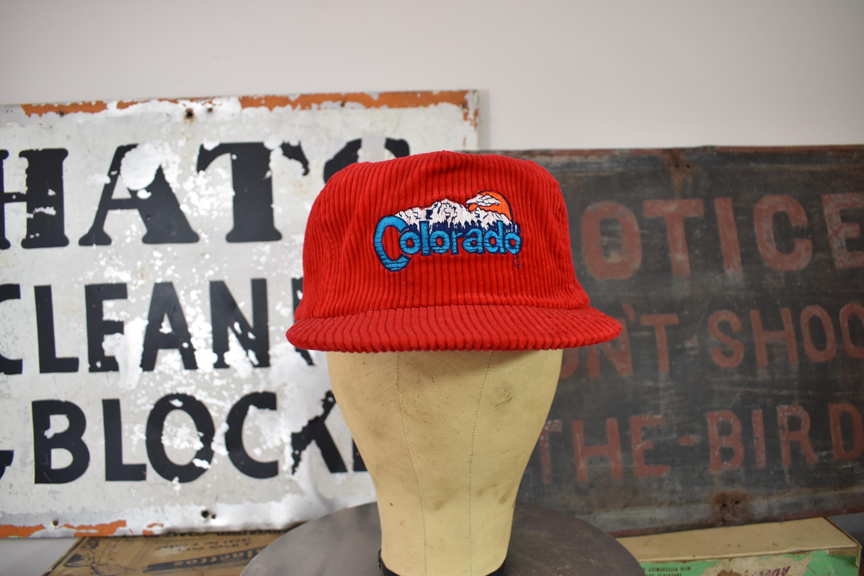 Vintage 90’s Reversible corduroy hat XS 90s Black Corduroy Hat – Surf Trip Supply main image 2