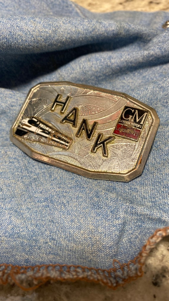 Vintage Hank Belt Buckle, General Motors Diesel L… - image 2