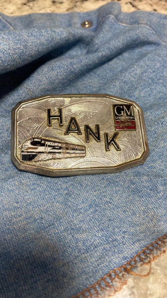 Vintage Hank Belt Buckle, General Motors Diesel L… - image 1