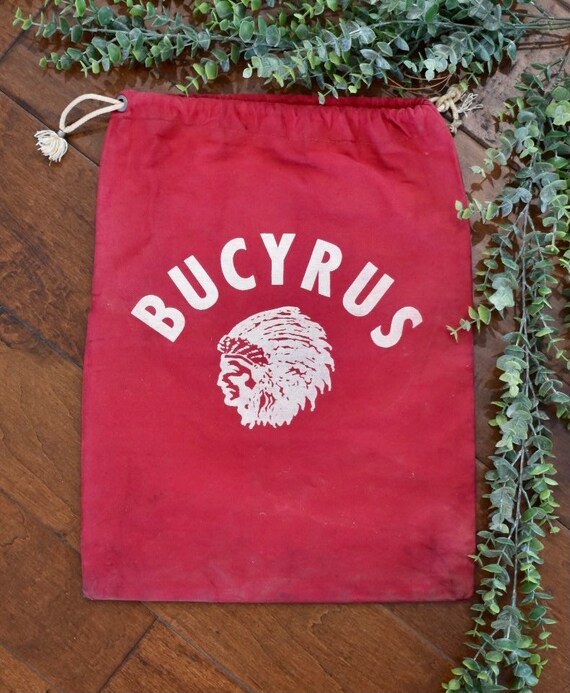 Vintage Chief Native American Bucyrus Drawstring … - image 3