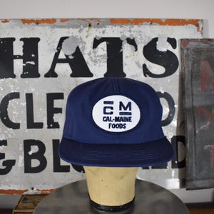 Vintage Cal-Maine Foods Snapback Hat – Navy Blue Patch Cap K Brand Poultry