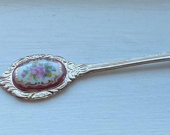 Vintage Collezionismo Novità ROYAL ALBERT Style Lady Hamilton / Carlyle Disegnato Smalto Cucchiaino 5 1/4"