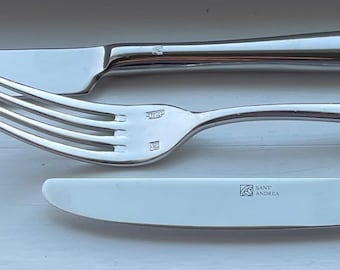 SANT'ANDREA カトラリー セット（2名用） Vintage Elegant Collectible SANT ANDREA Stainless MASCAGNI 