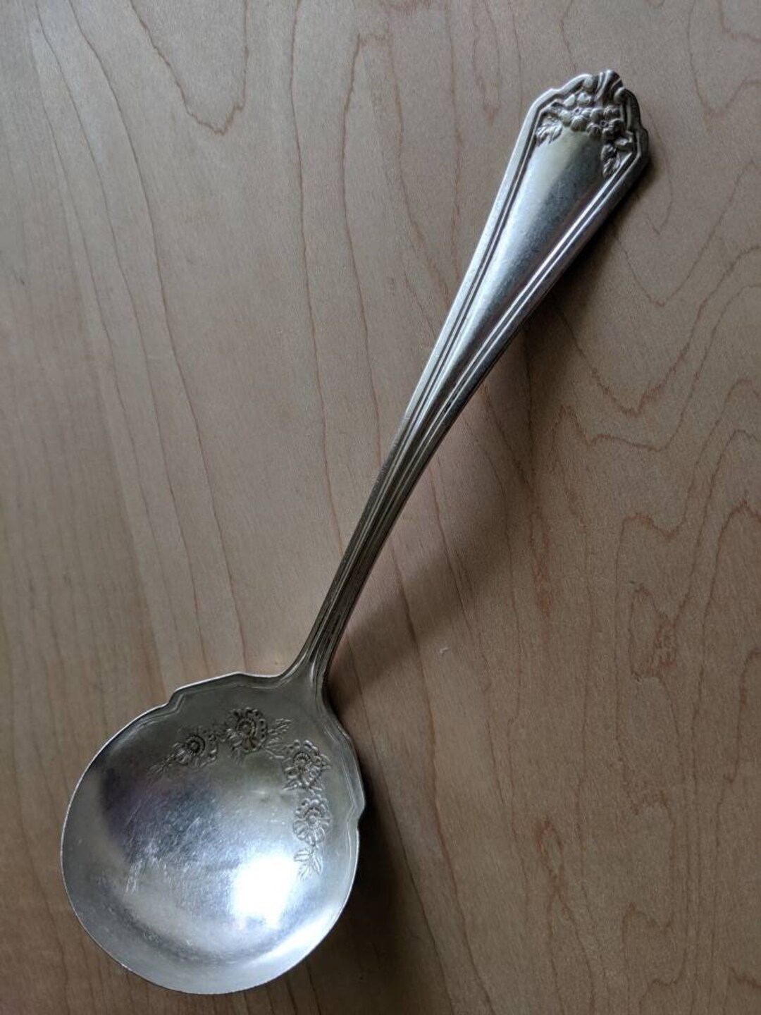 Antique Wm ROGERS Silver 1912 KENSINGTON Gravy/sauce Ladle 7 3/8
