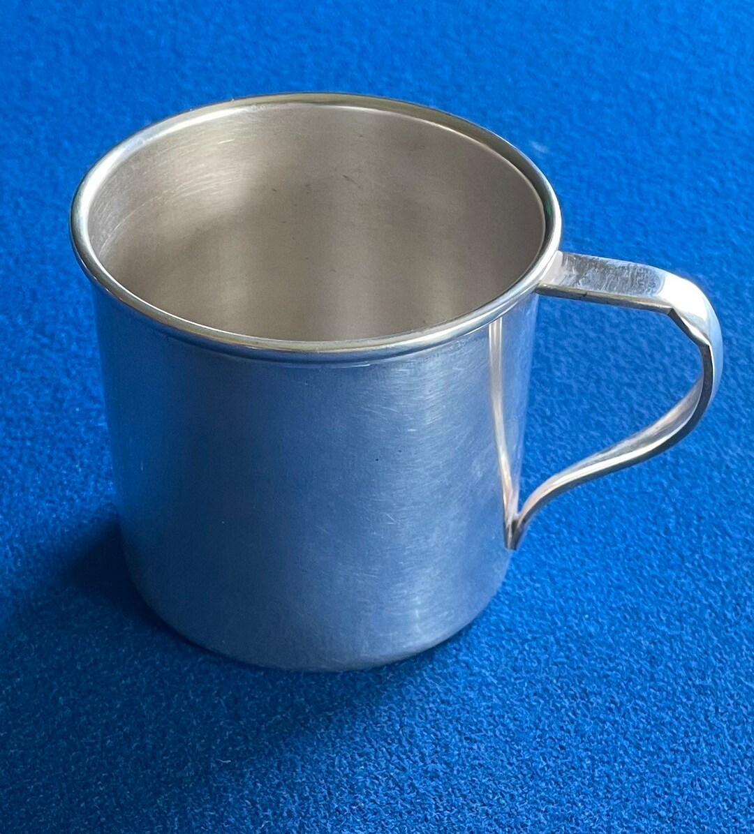 Vintage Wm ROGERS & SON Large Silver Plate Baby Christening Cup 2 3/8