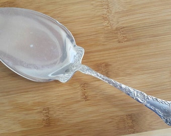 Antiguo GORHAM Sterling 1902 AMAPOLA Pastel sólido grande / pie servidor / cuchillo 9 1/8 "