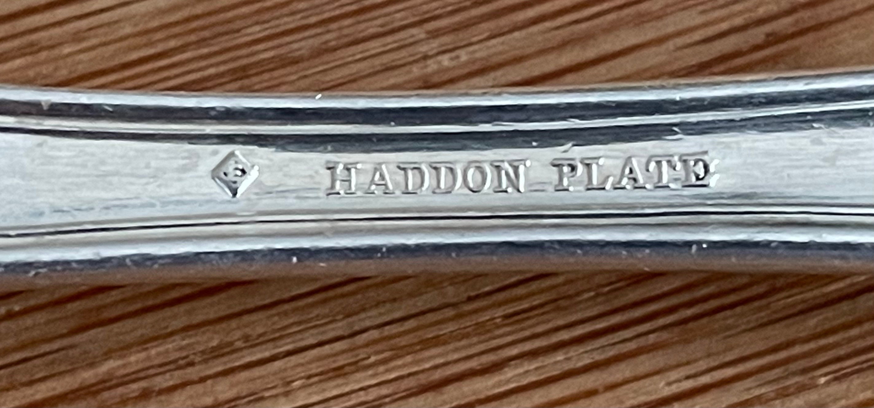Gorgeous Elegant Antique Collectible HADDON Plate Silver 1909