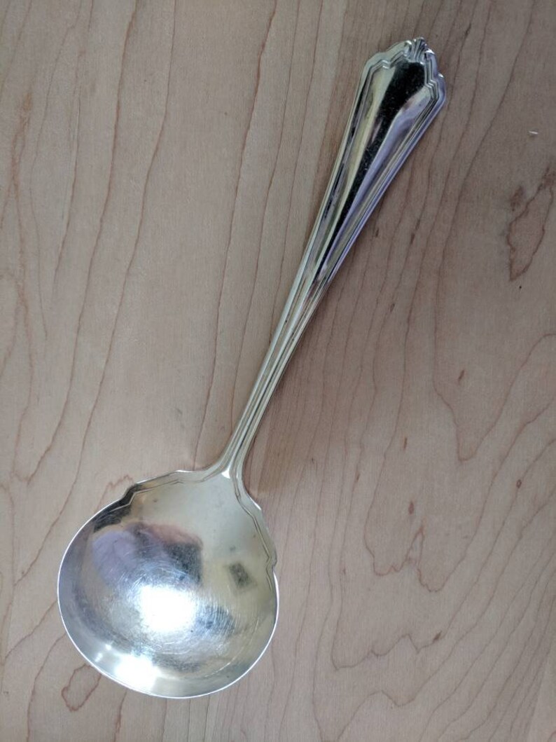 Antique Anchor Rogers 1912 PURITAN GravySauce Ladle 7 14