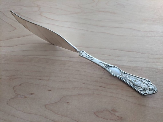 Rare Antique Reed & Barton 1898 PEARL Twisted Handle Master Butter