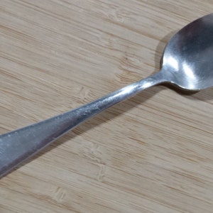 Antique EMPIRE Silver 1900 WINDSOR Youth/Five O&#39;Clock Teaspoon 5 1/8&quot;, Set of 2