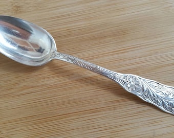 アンティーク W W WATTLES スターリング 1865 IVY デザート/オーバル