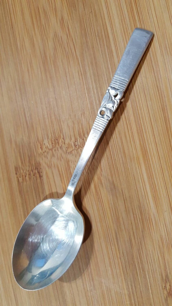 Morning Star by Community Plate Silverplate Olive Spoon Pierced Custom 6 1//8/"