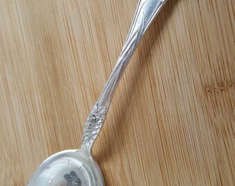 Antique ALVIN Silver 1907 EASTER Lily/lily Dessert/oval Soup Spoon