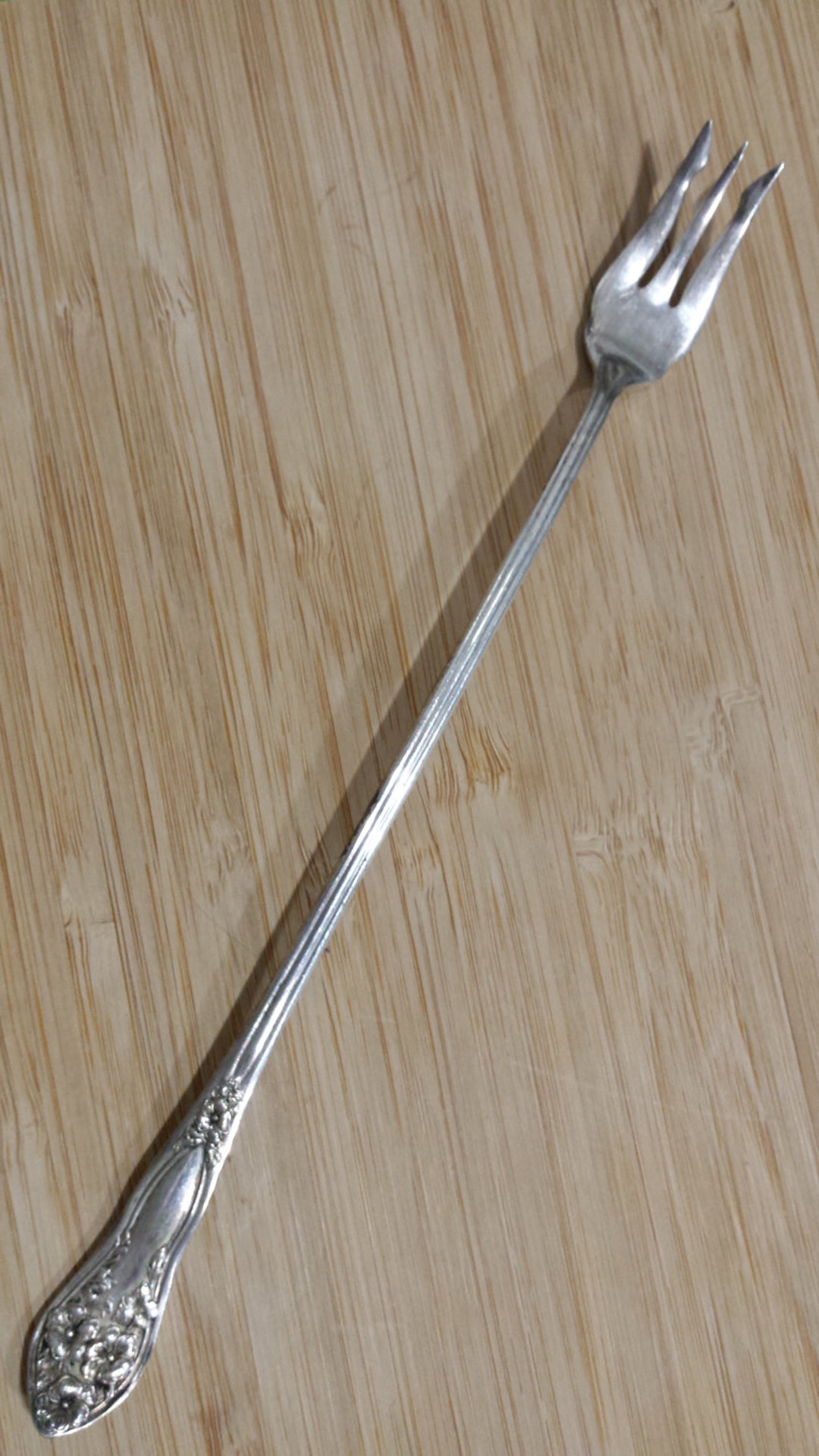 Antique FAIRFIELD Plate 1913 ONE PANSIES Long Handle Olive/pickle Fork/bar Tool 8 Etsy