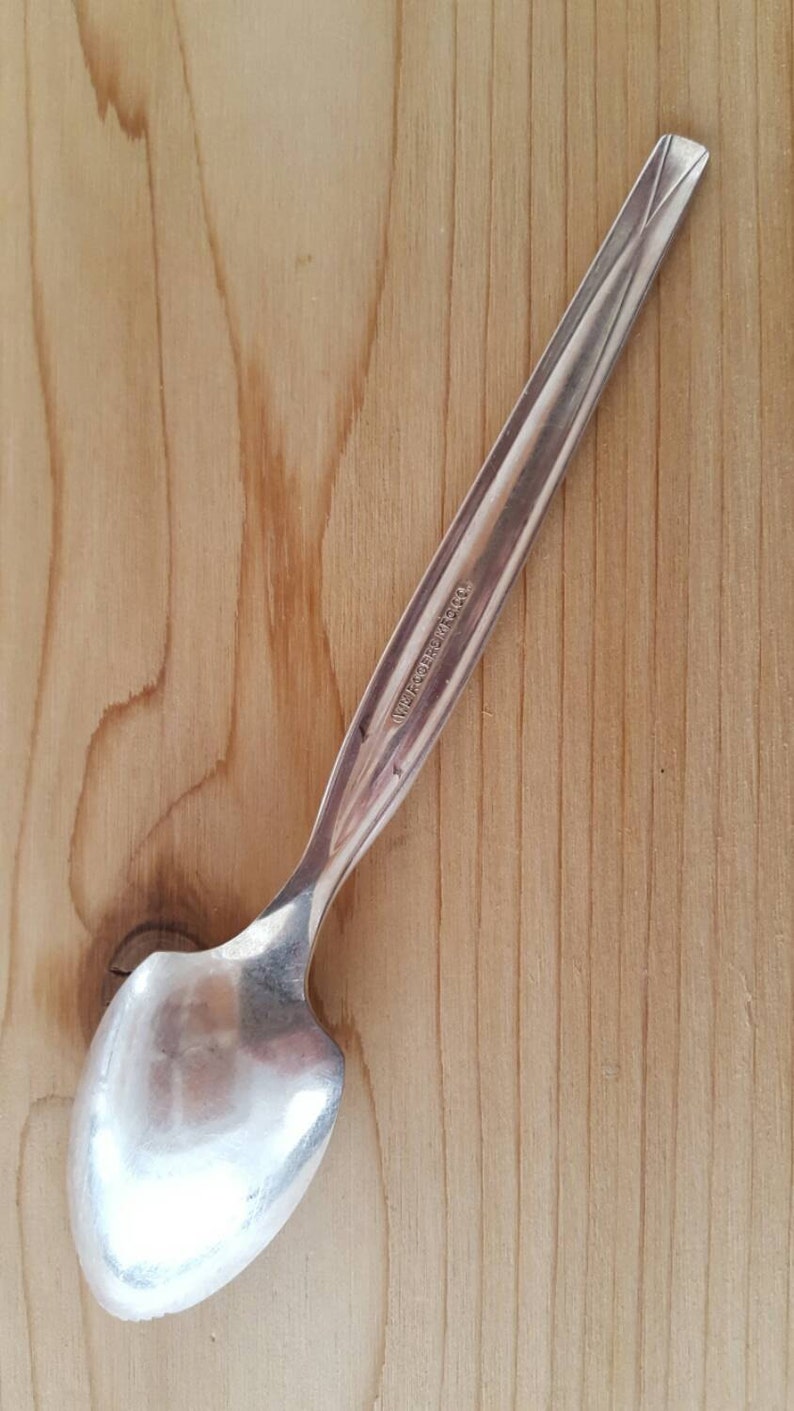 Antique Collectible Wm ROGERS Mfg Silver Plate FruitOrangeGrapefruit Spoon 6 Set of 2