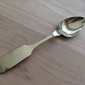 Antique Silver Plate 1900 TIPPED Teaspoon 5 7/8&quot; England