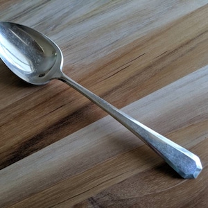 Antique Wm Rogers & Son 1917 LINCOLN Serving Tablespoon 8 1/4&quot;