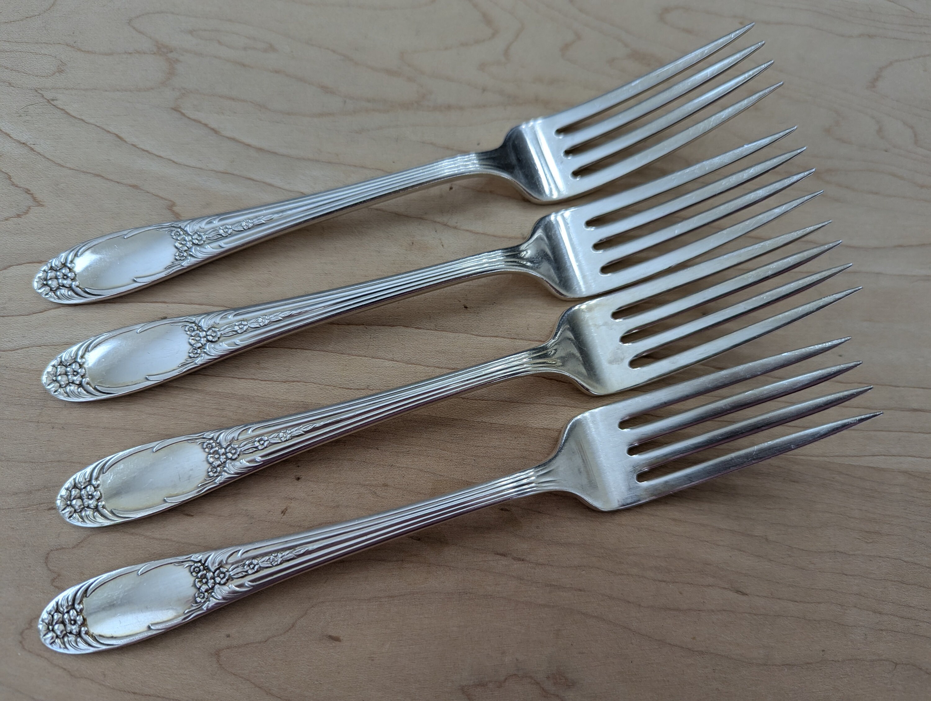 アンティーク ナショナル シルバー 1930 ナショナル フォー ディナー