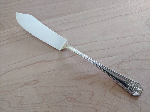 Antique Wm ROGERS & Son Silver 1924 MOUNT ROYAL Flat Handle Master