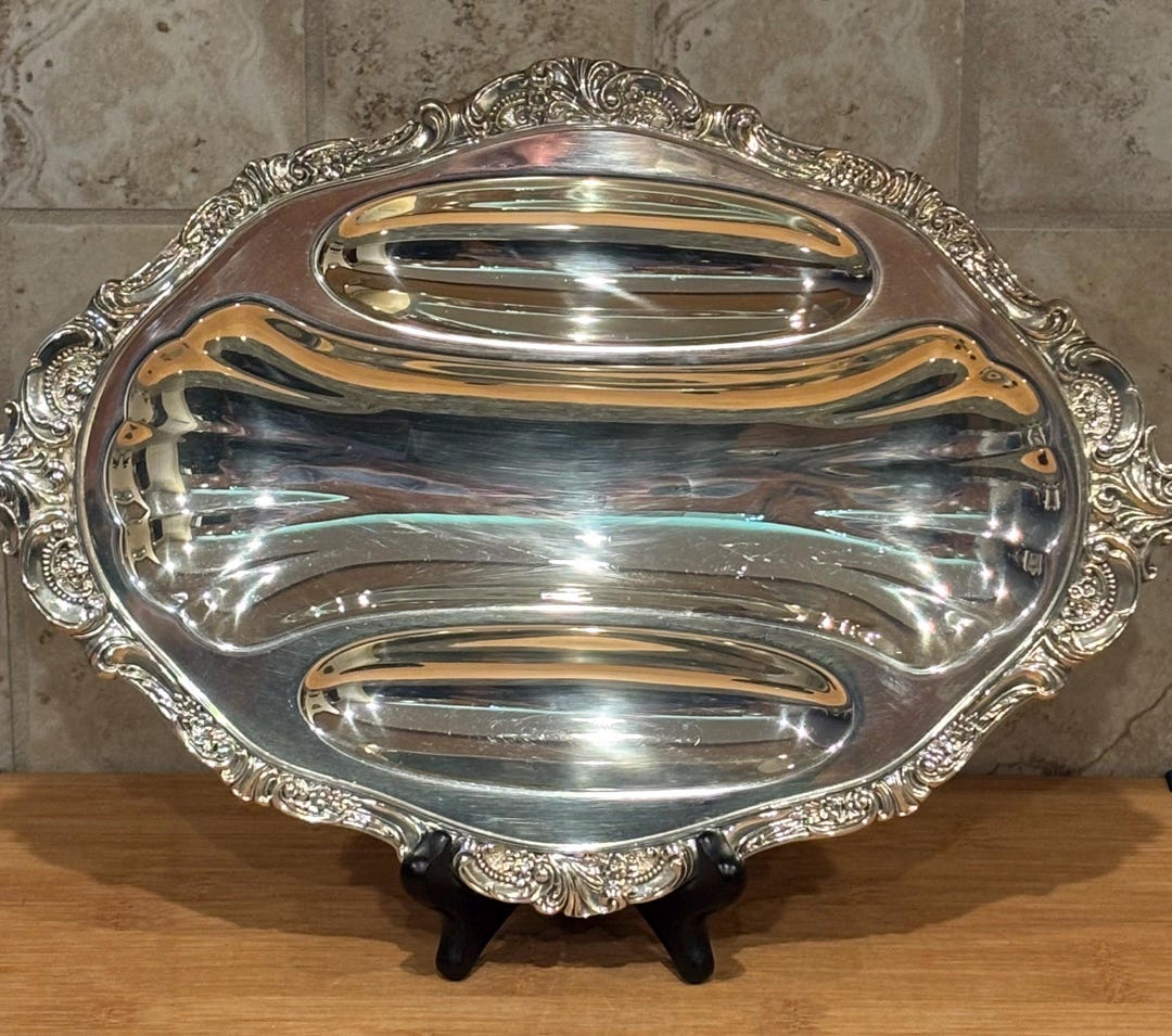 Rare Gorgeous Elegant Vintage WALLACE Silver BAROQUE (#221) Silver